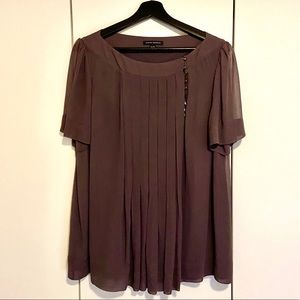 Dark Plum silk blouse